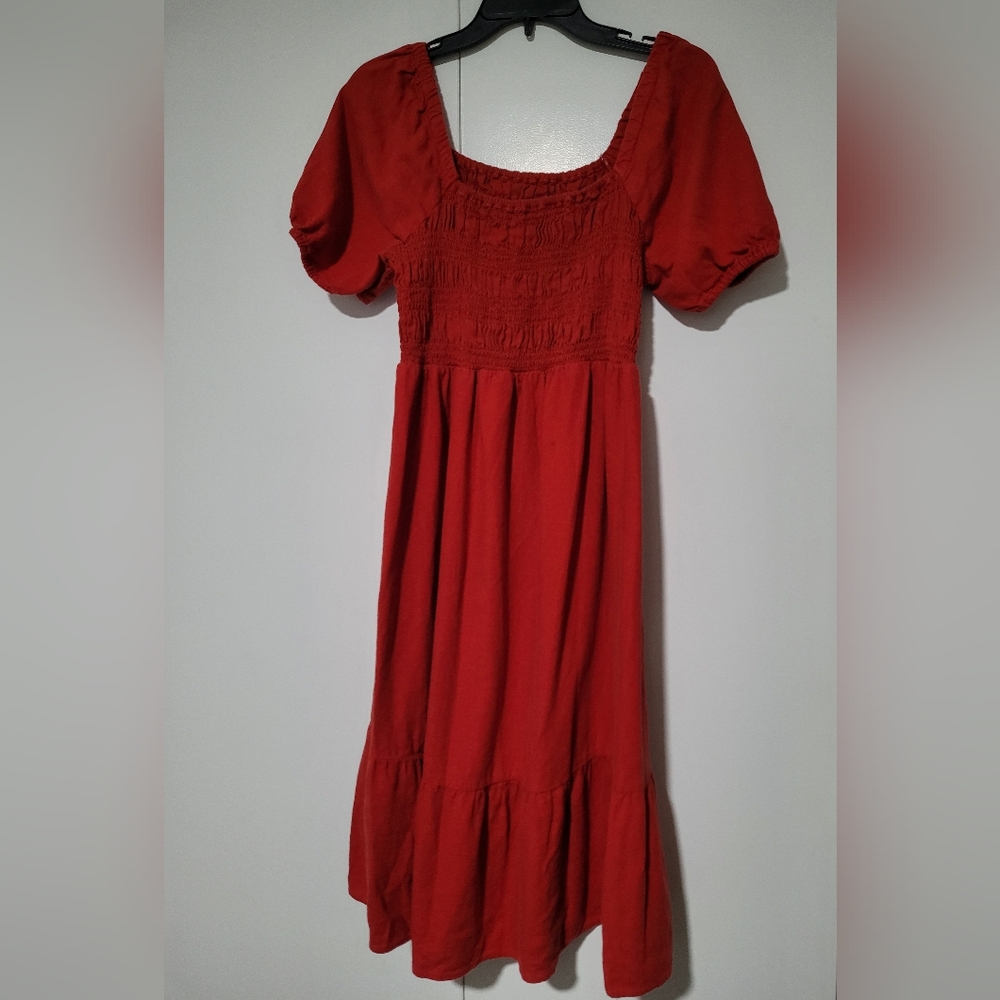 Isabel Maternity Red Maternity Dress